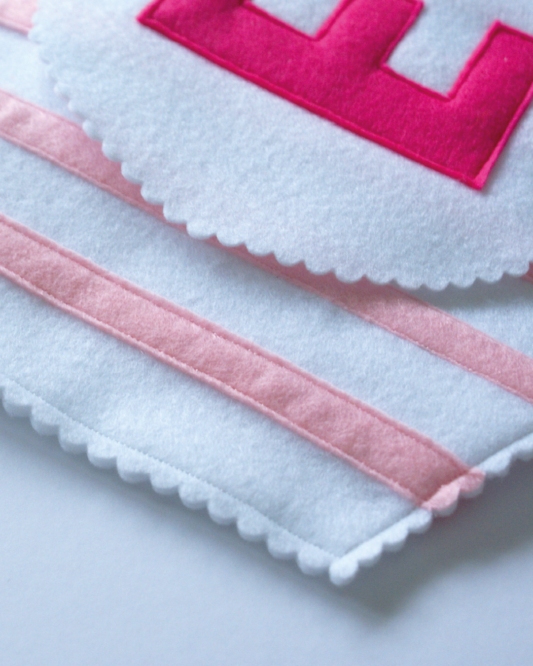 Striped Initial Hanging Banner