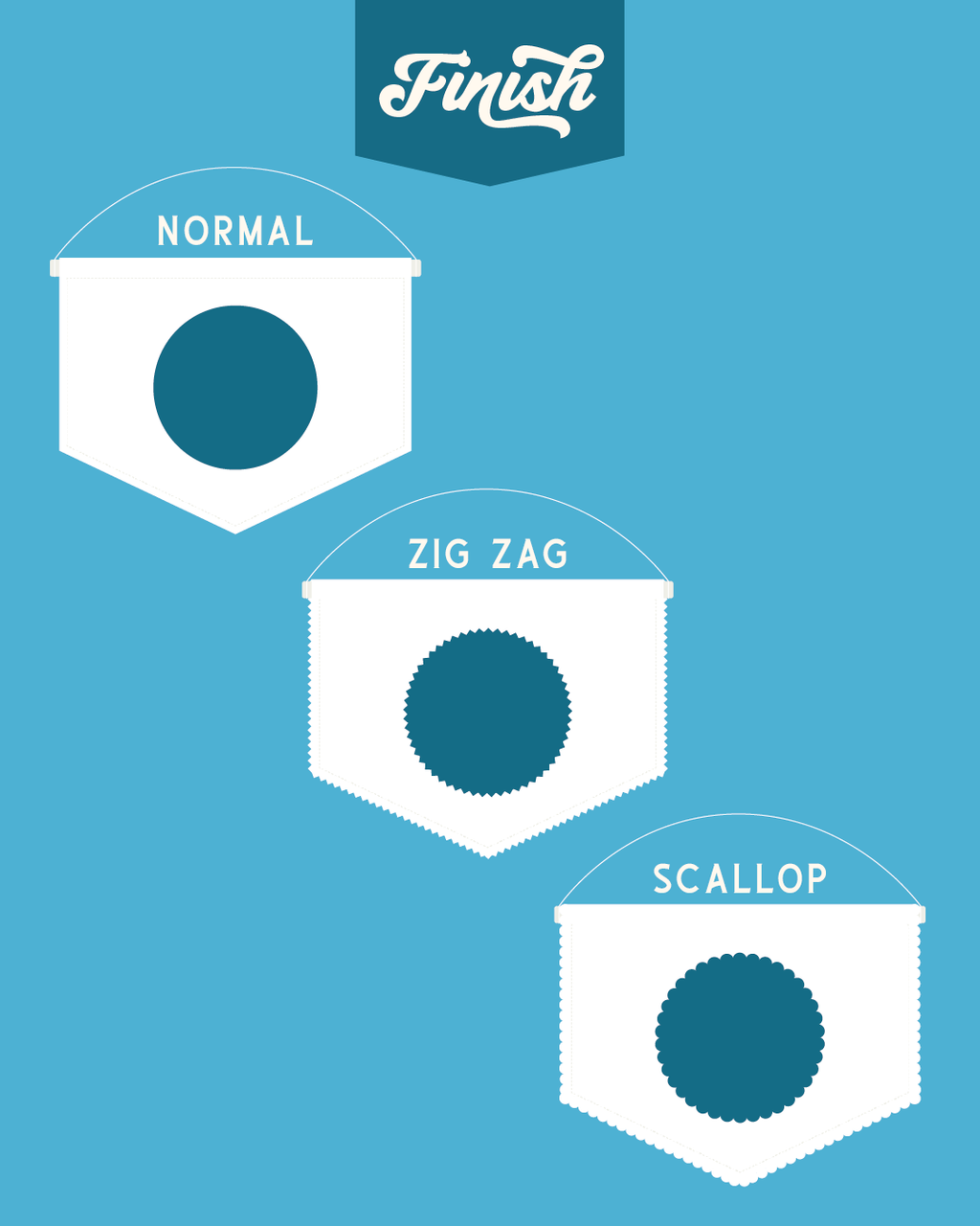 Striped Initial Hanging Banner