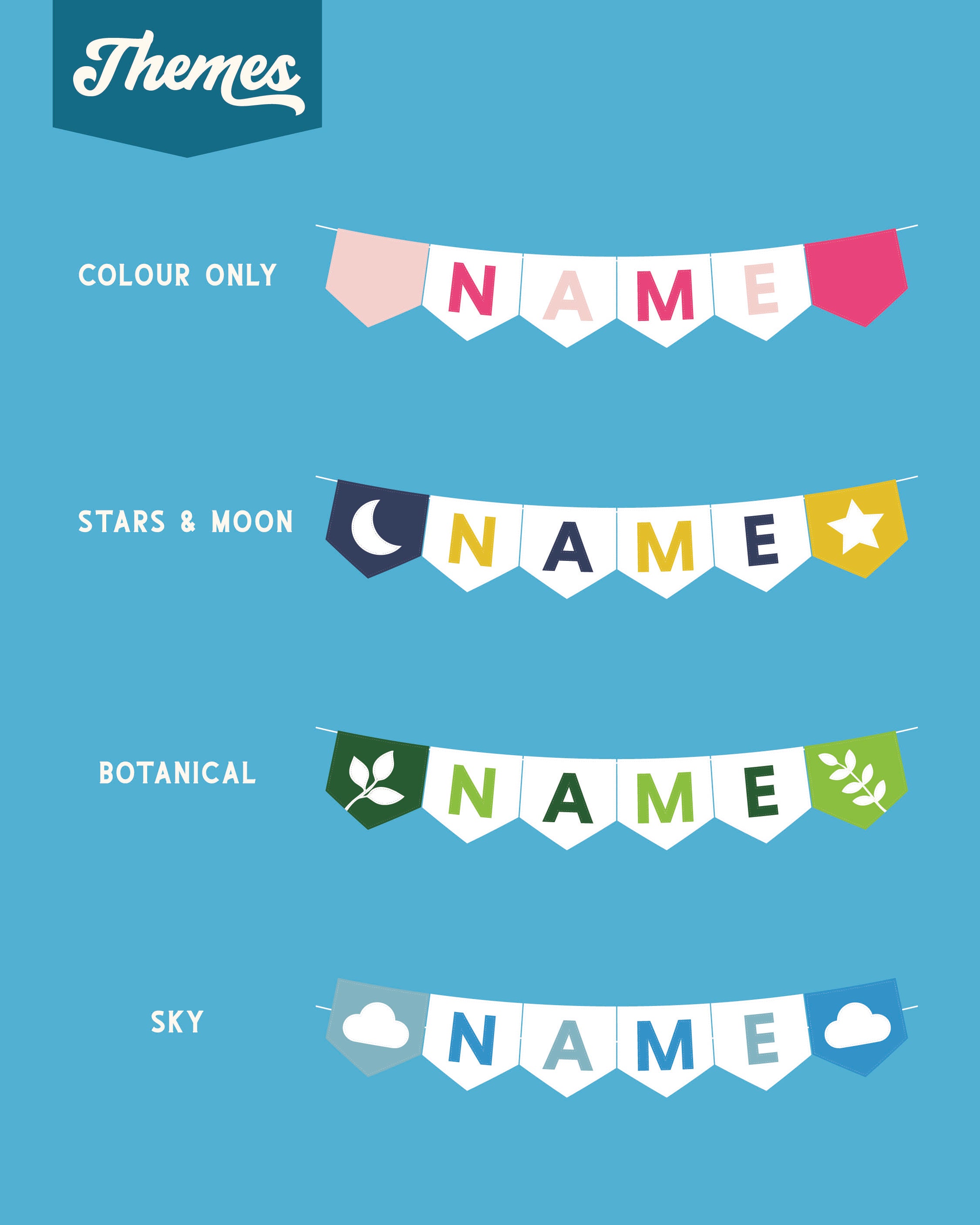 Customisable Name Bunting