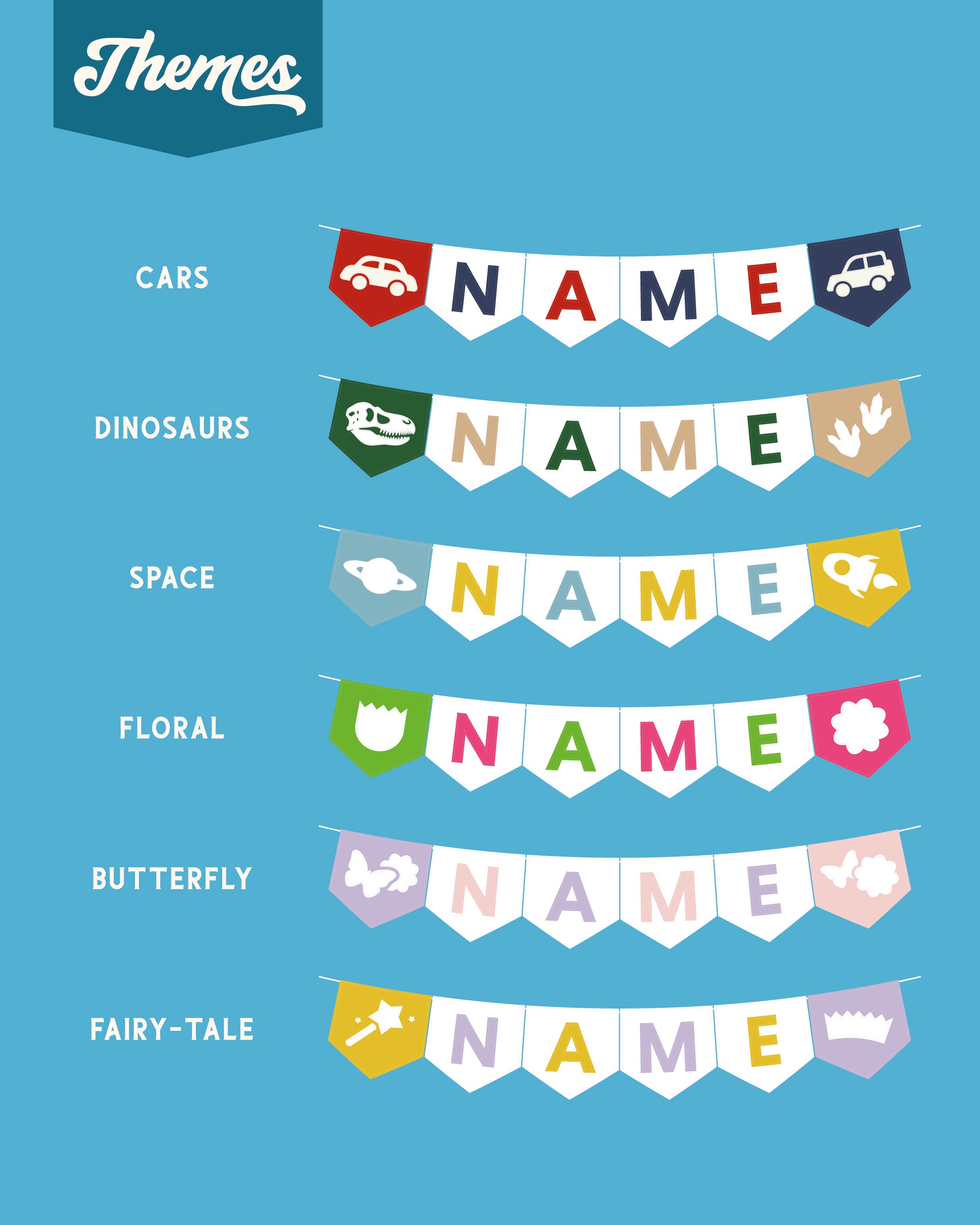 Customisable Name Bunting